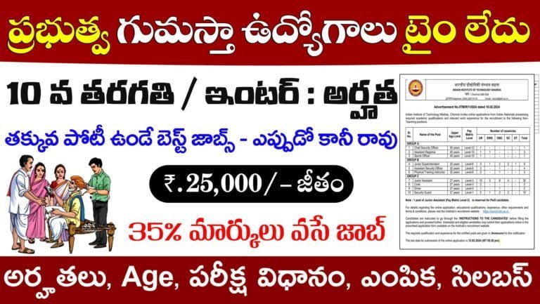 Junior Assistant Recruitment 2024