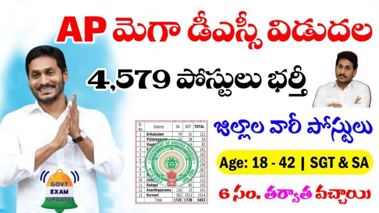 AP DSC Notification 2024