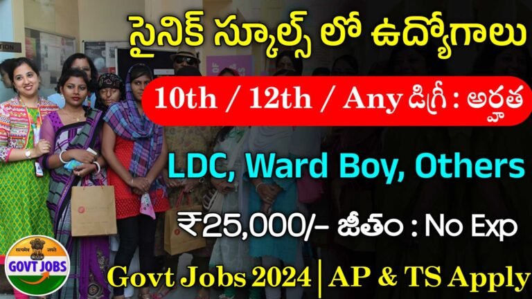 Sainik School Recruitment 2024